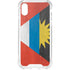 Antigua and Barbuda Flag Distressed iPhone XS Clear Case