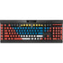 Antigua and Barbuda Flag Distressed K95 RGB PLATINUM Mechanical Gaming Keyboard Skin