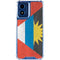 Antigua and Barbuda Flag Distressed Moto G 5G (2024) Clear Case
