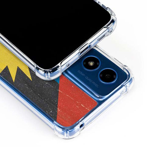 Antigua and Barbuda Flag Distressed Moto G 5G (2024) Clear Case