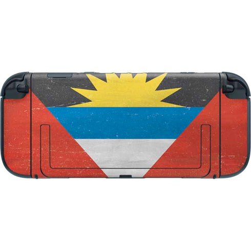 Antigua and Barbuda Flag Distressed Nintendo Switch 2 (2025) with Joy-Con Skin