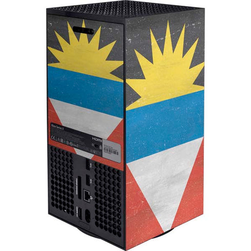 Antigua and Barbuda Flag Distressed XBox Series X Digital Edition Bundle Skin