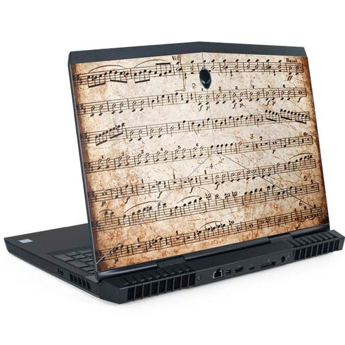 Antique Notes Dell Alienware Skin