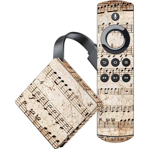 Antique Notes Amazon Fire TV Skin