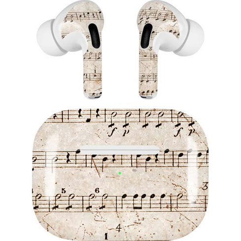Antique Notes AirPods Skins