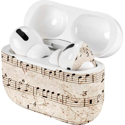 Antique Notes AirPods Skins