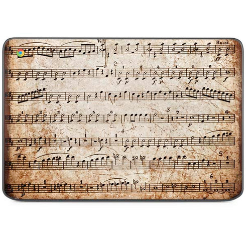 Antique Notes HP Chromebook Skin