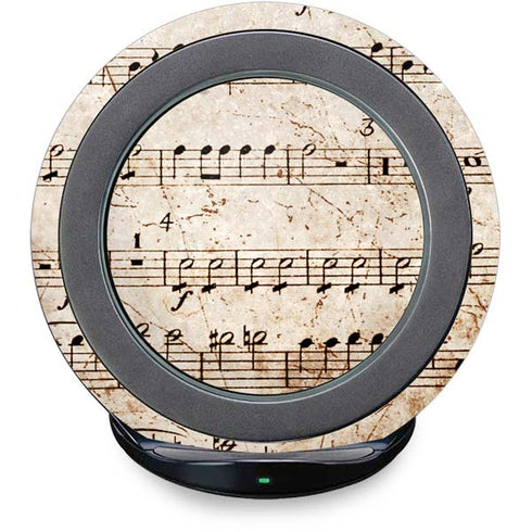Antique Notes Fast Charge Wireless Charging Stand Skin