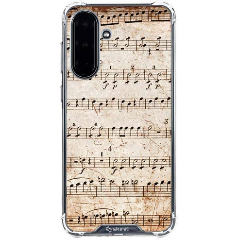 Antique Notes Galaxy A36 5G Clear Case
