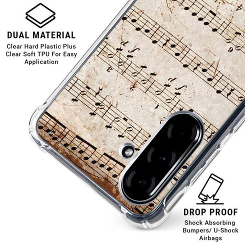 Antique Notes Galaxy A36 5G Clear Case