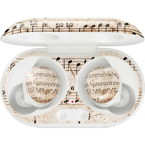 Antique Notes Galaxy Buds Plus Skin