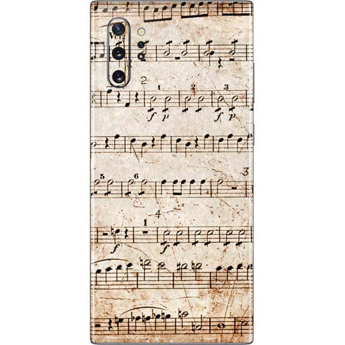 Antique Notes Galaxy Note 10 Plus Skin
