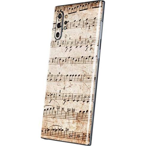Antique Notes Galaxy Note 10 Plus Skin