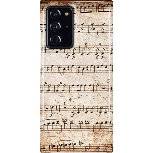 Antique Notes Galaxy Cases