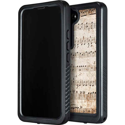Antique Notes Galaxy S24 Plus Waterproof Case