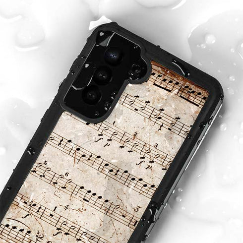 Antique Notes Galaxy S24 Plus Waterproof Case