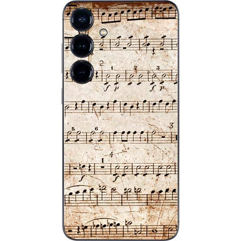 Antique Notes Galaxy S25 Skin