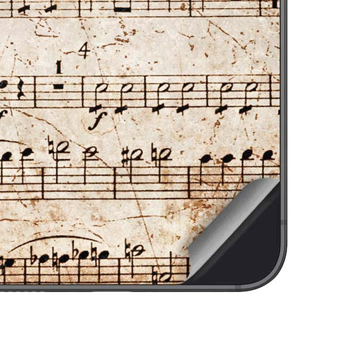 Antique Notes Galaxy S25 Skin