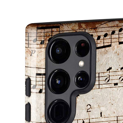 Antique Notes Galaxy S25 Ultra Impact Case