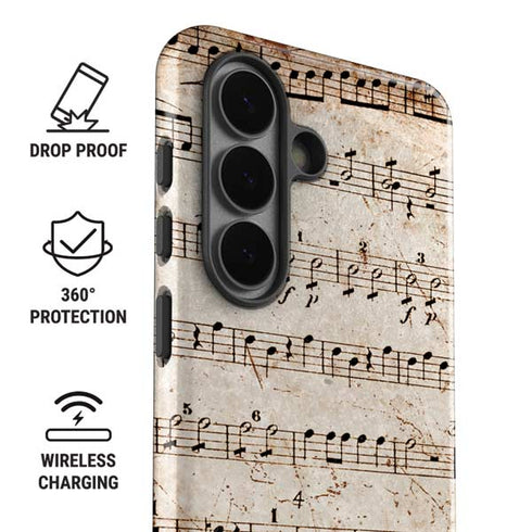 Antique Notes Galaxy S26 Plus Impact Case