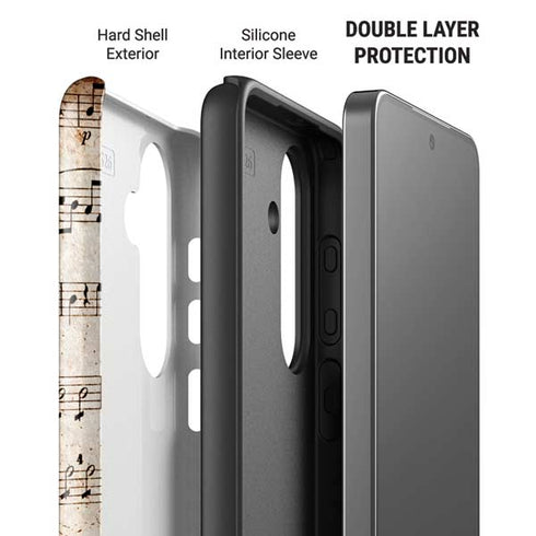 Antique Notes Galaxy S26 Plus Impact Case