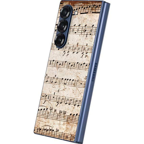 Antique Notes Galaxy Z Fold6 Skin