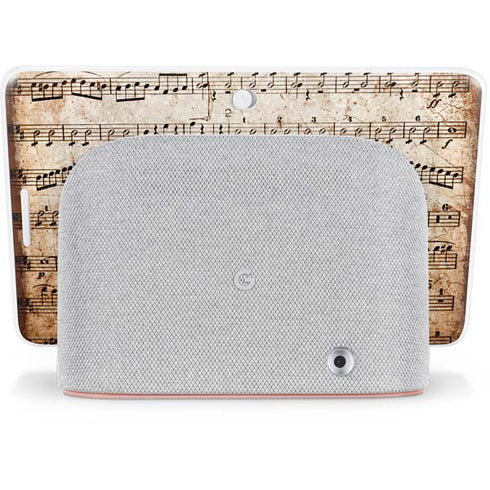 Antique Notes Google Home Hub Skin