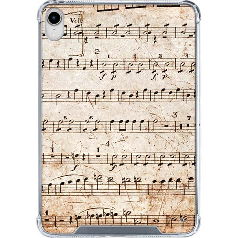 Antique Notes iPad 11th Gen (2025) Clear Case