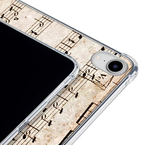 Antique Notes iPad 11th Gen (2025) Clear Case