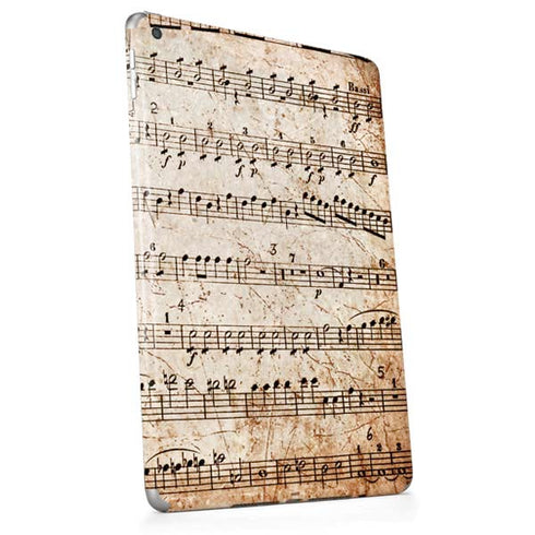 Antique Notes Apple iPad Skin