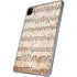 Antique Notes iPad Pro 11in (2024) Clear Case