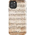 Antique Notes iPhone Cases