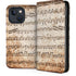 Antique Notes iPhone 13 Folio Case