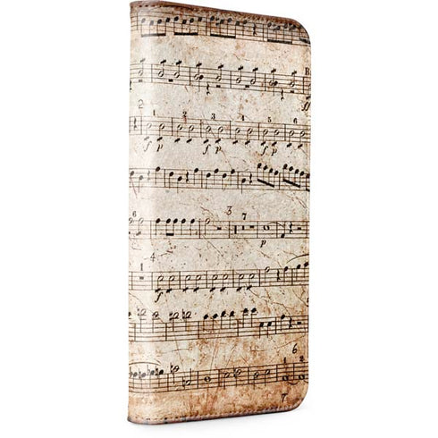 Antique Notes iPhone 13 Folio Case