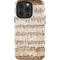 Antique Notes iPhone 15 Pro Impact Case