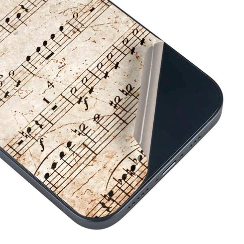 Antique Notes iPhone 15 Skin