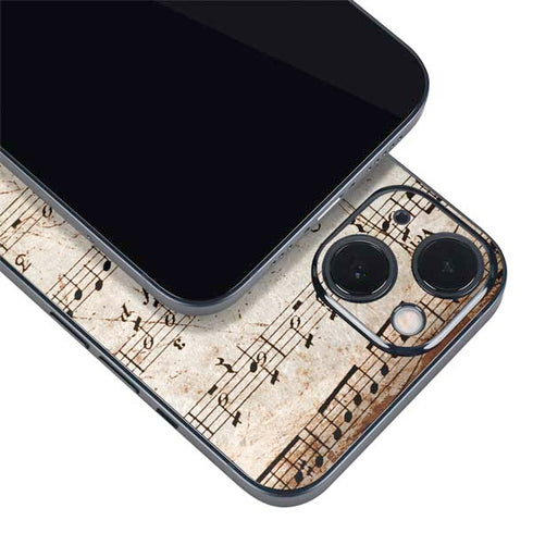 Antique Notes iPhone 15 Skin