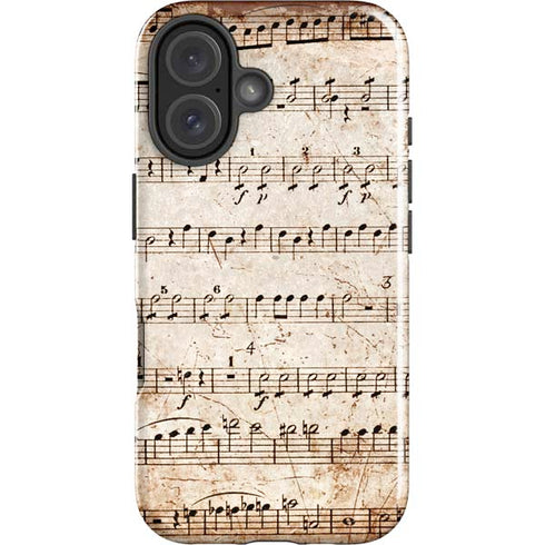 Antique Notes iPhone 16 Impact Case