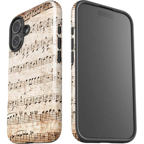 Antique Notes iPhone 16 Impact Case