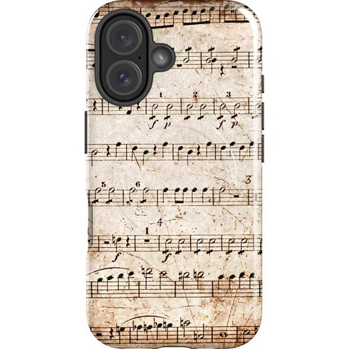 Antique Notes iPhone 16 Magsafe Impact Case