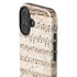 Antique Notes iPhone 16 Plus Impact Case