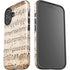 Antique Notes iPhone 16 Plus Impact Case