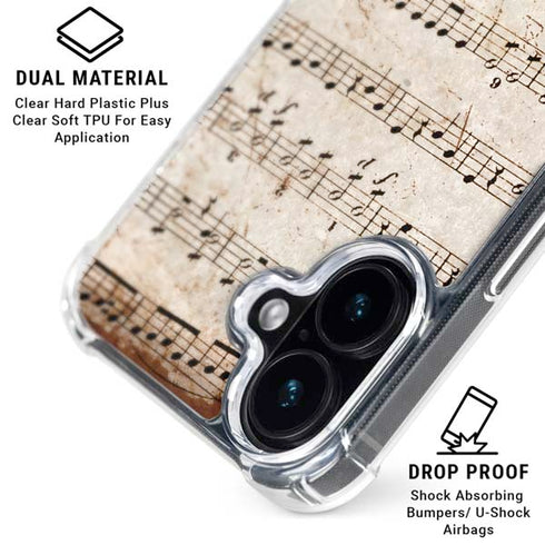 Antique Notes iPhone 16 Plus MagSafe Case