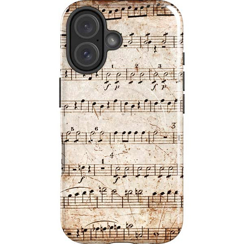 Antique Notes iPhone 16 Plus Magsafe Impact Case