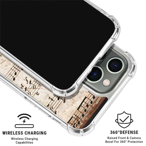 Antique Notes iPhone 16 Pro Clear Case