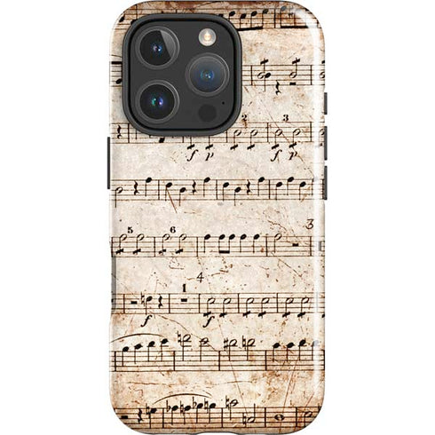 Antique Notes iPhone 16 Pro Magsafe Impact Case