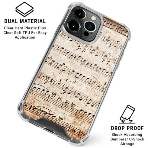 Antique Notes iPhone 16 Pro Max Clear Case