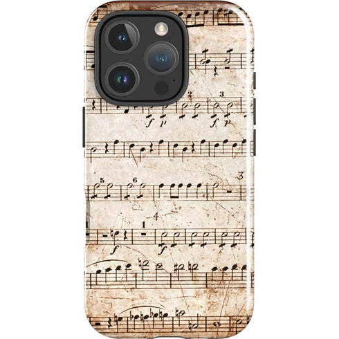 Antique Notes iPhone 16 Pro Max Impact Case