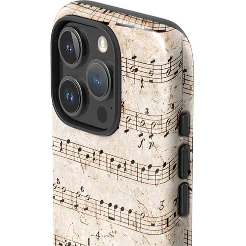 Antique Notes iPhone 16 Pro Max Impact Case
