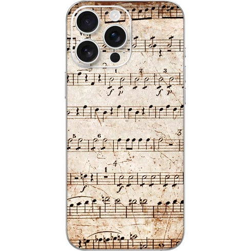 Antique Notes iPhone 16 Pro Max Skin